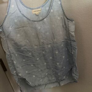 Cloth & Stone Light Blue Sleeveless Top